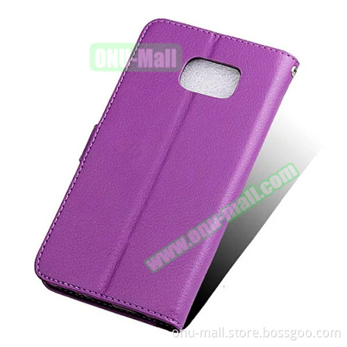 Mobile Case Dealer Litchi Texture Horizontal Flip Leather Case for Samsung Galaxy S7 Edge